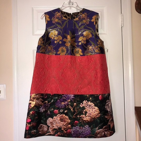 Dolce and Gabbana mixed pattern mini shift dress - Picture 1 of 16